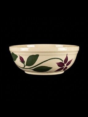 Vintage Watt Pottery Starflower #9 Mixing Bowl 9.25" USA